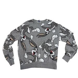 Divided by H&M Unisex Looney Tunes Collaboration Bugs Bunny Sweatshirt Medium